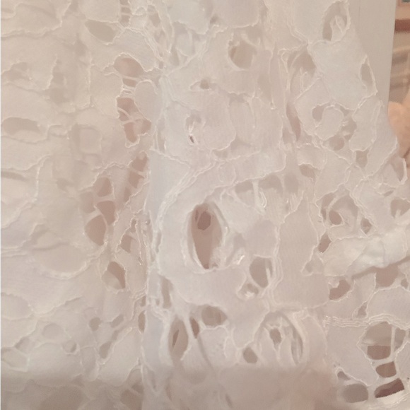 ZARA Elegant White Lace Women's Top - Picture 3 of 5